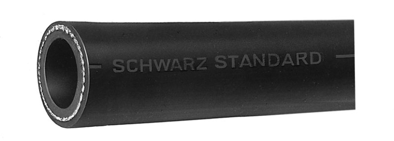 Schwarz Standard Gummi-Wasserschlauch