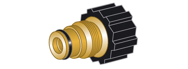 Schlauchadapter M24 AG Anschl: R3/8" IG Lä
