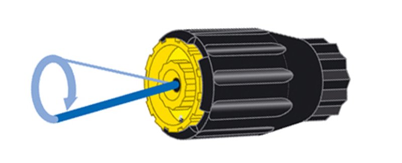 Buse rotative jaune R1/4" FI 0