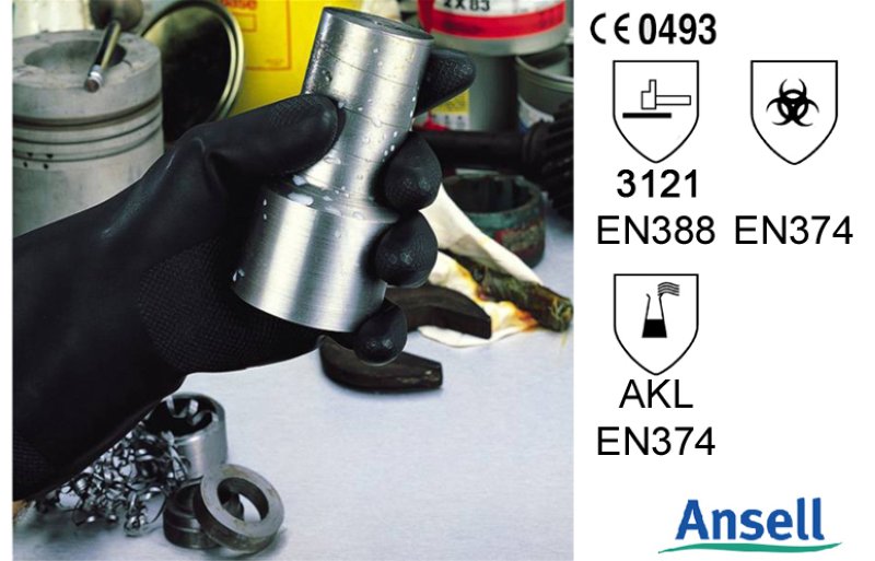 Gants en néoprène NEOTOP 75 noirs, env. 30 cm de