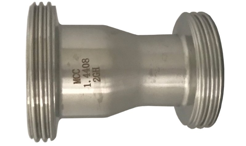 Milchrohrreduzierung DIN 11851V4A, AISI 316, AG DN