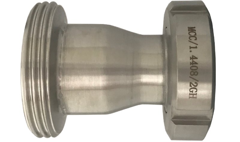 Milchrohrreduzierung DIN 11851V4A, AISI 316, AG DN