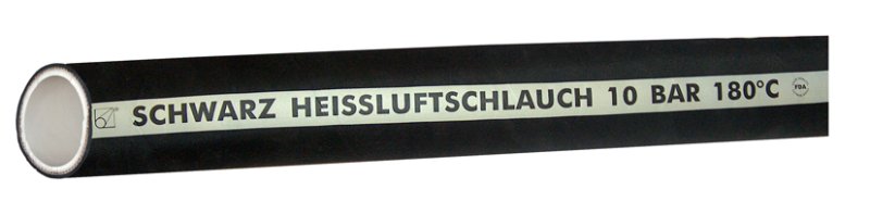 Schwarz Heissluftschlauch 75 x 91 mm