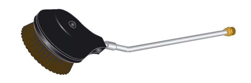 Brosse de lavage rotative avec fiche à emboîte